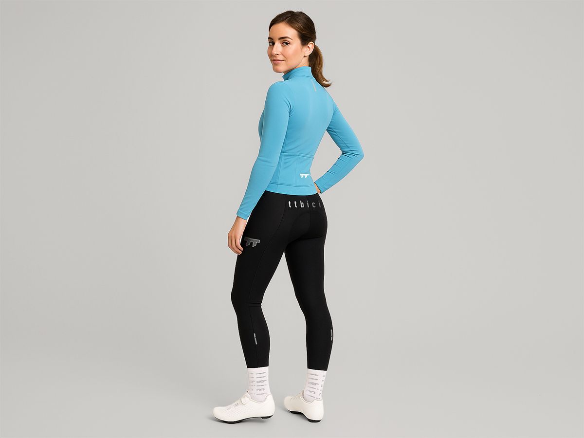 e Line Women's Classic Thermal Ls Jersey 女款經典保暖長袖車衣 / 馬卡龍藍