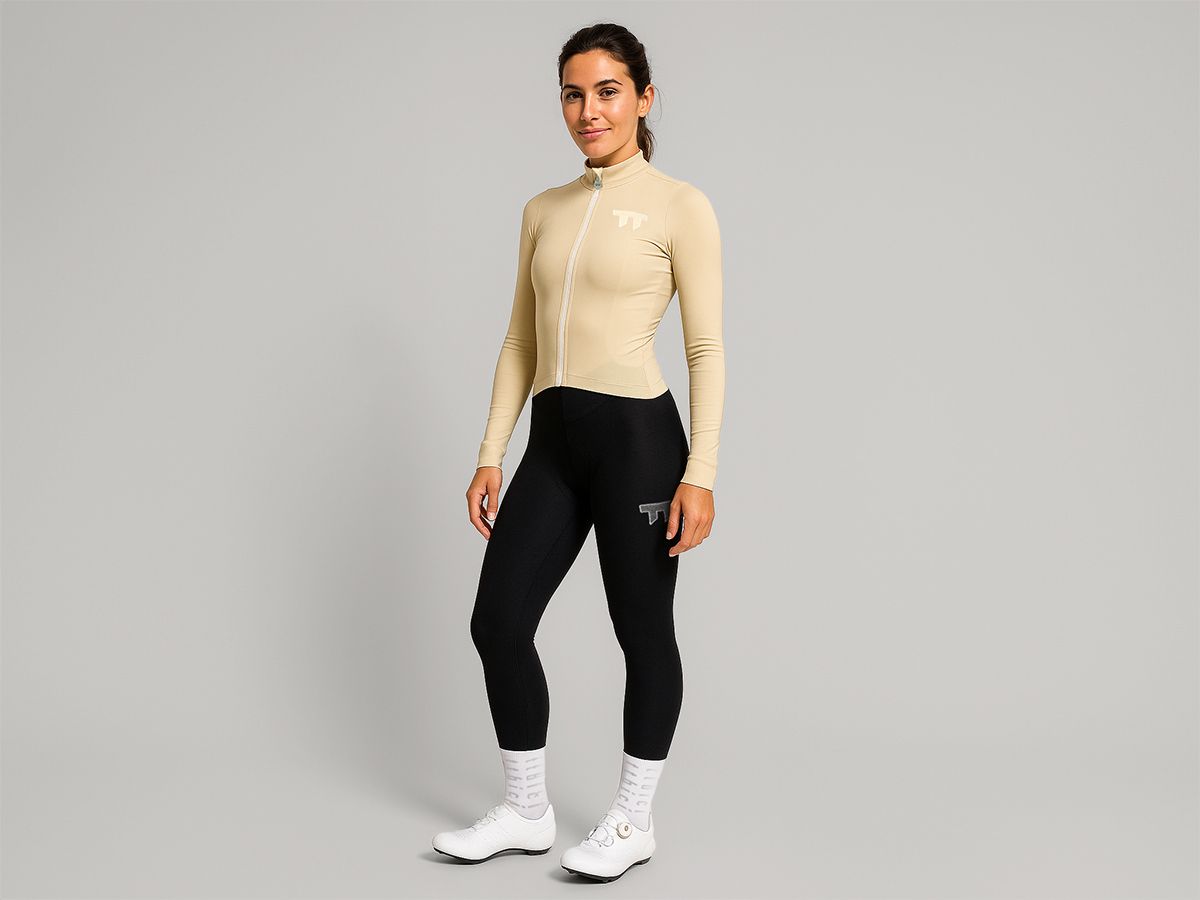 e Line Women's Classic Thermal Ls Jersey 女款經典保暖長袖車衣 / 奶油白