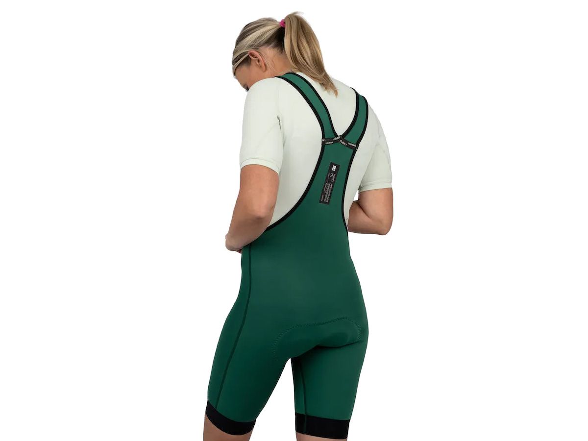 VB HUGO Thermal Bib Shorts 女款冬季車褲 森林綠 S