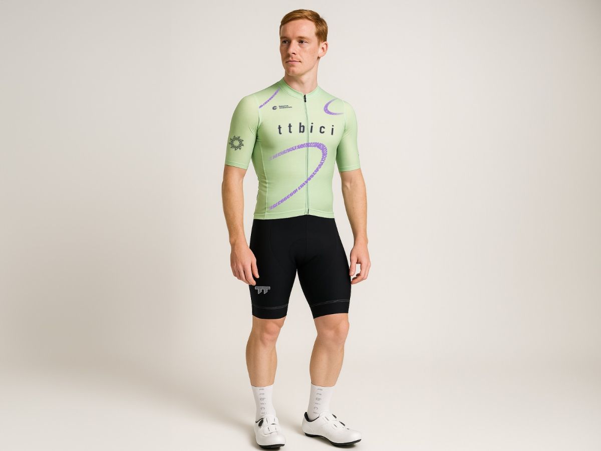 a Line Men's Lightweight Team Jersey / Lime