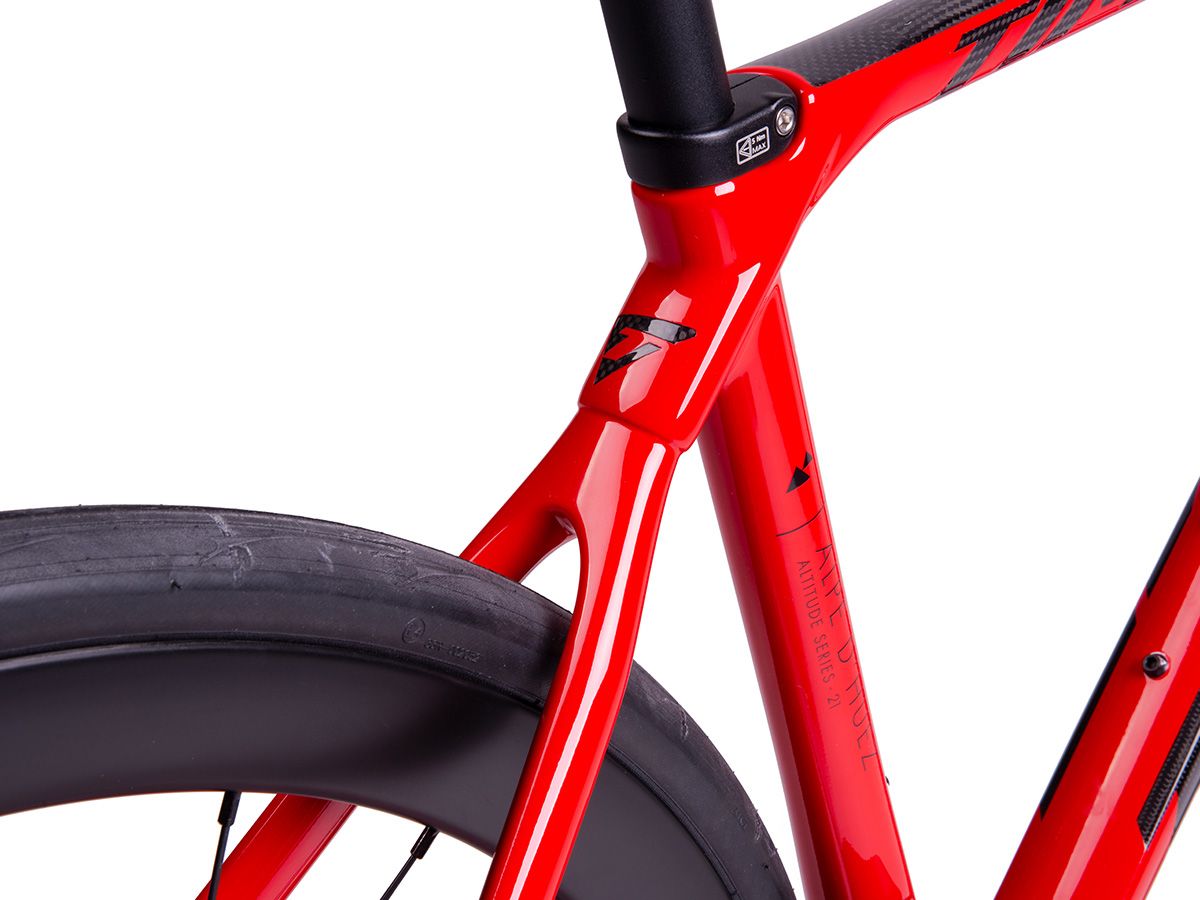 TIME Alpe d'Huez 21 - Gloss Red - SRAM RIVAL ETAP AXS 2x12 M