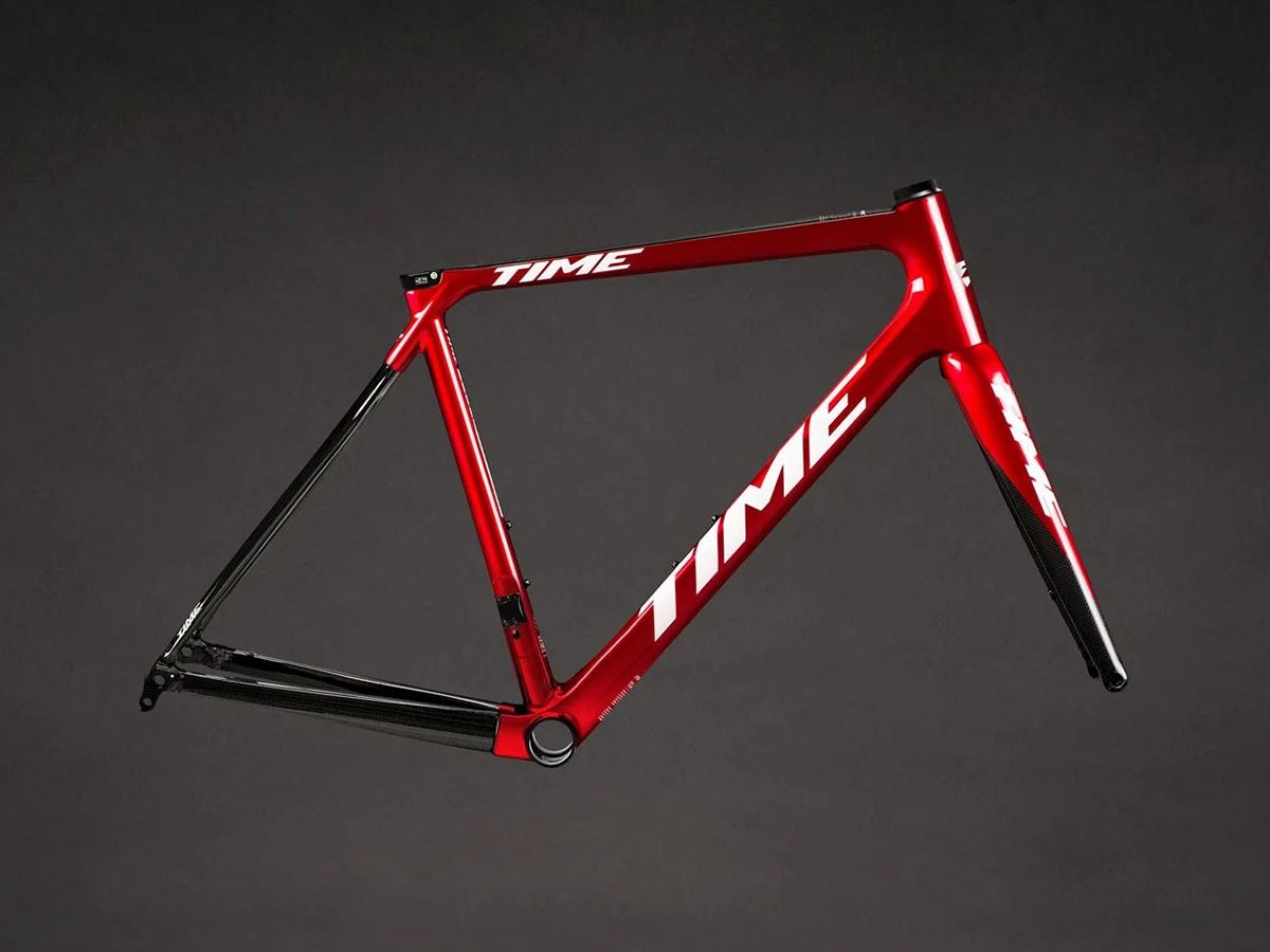 TIME ADH 全內線公路車架組 - Red Chroma/電鍍紅 L