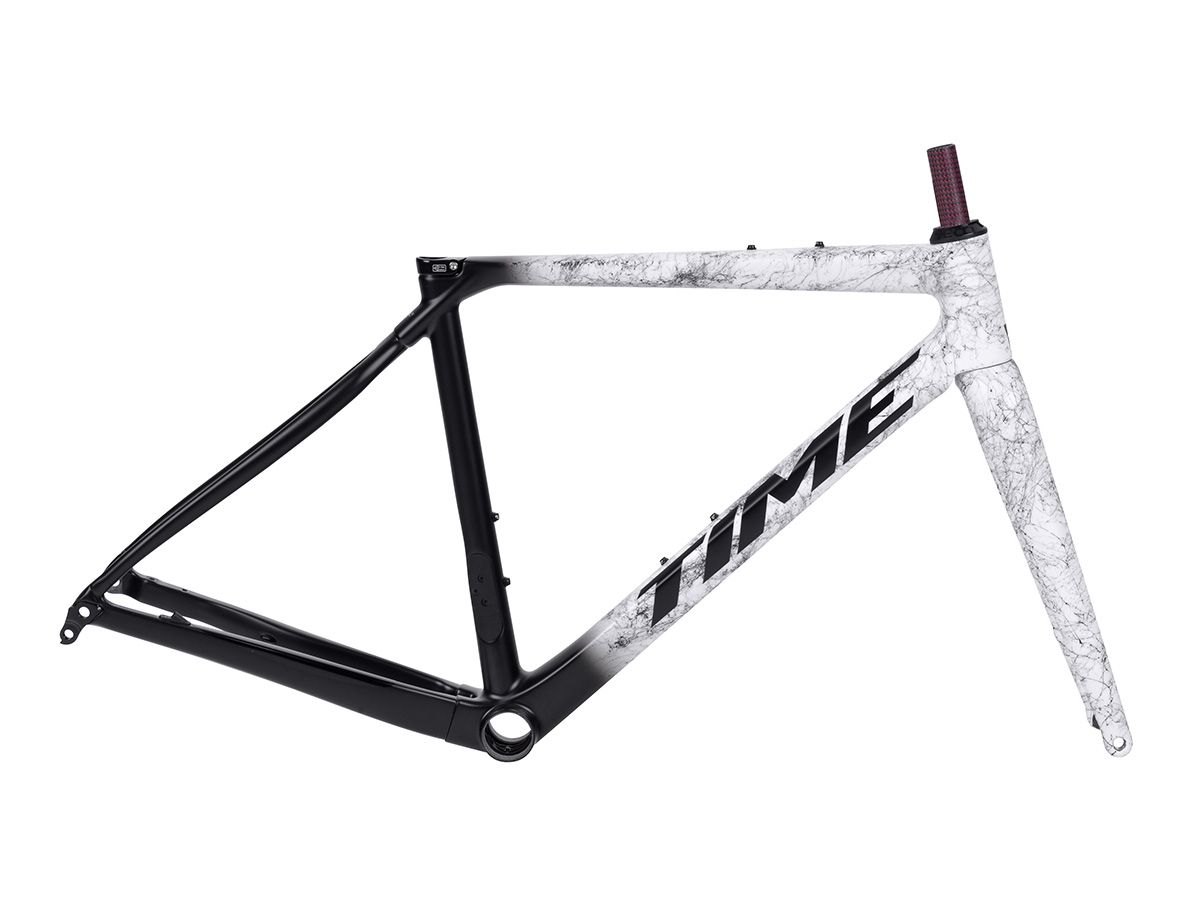 TIME ADHX 全內線全地形車架組 - 限量大理石白 S