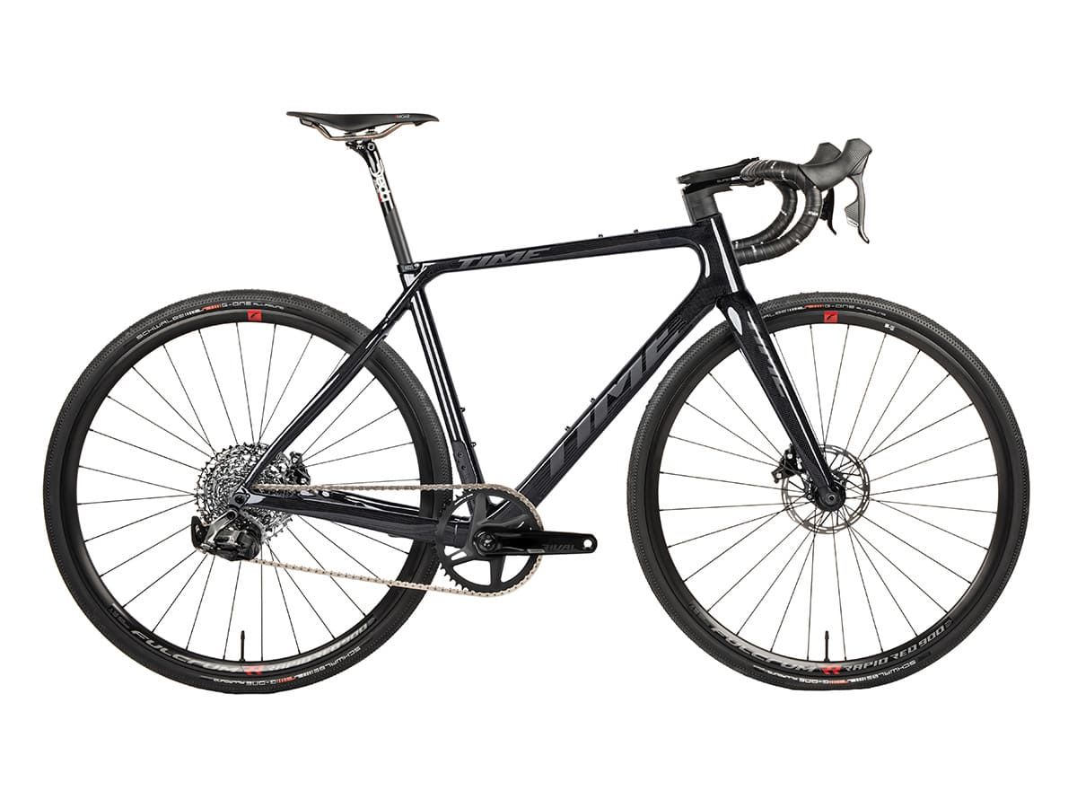 TIME ADHX - Gloss Carbon - SRAM RIVAL ETAP AXS 2x12 XS