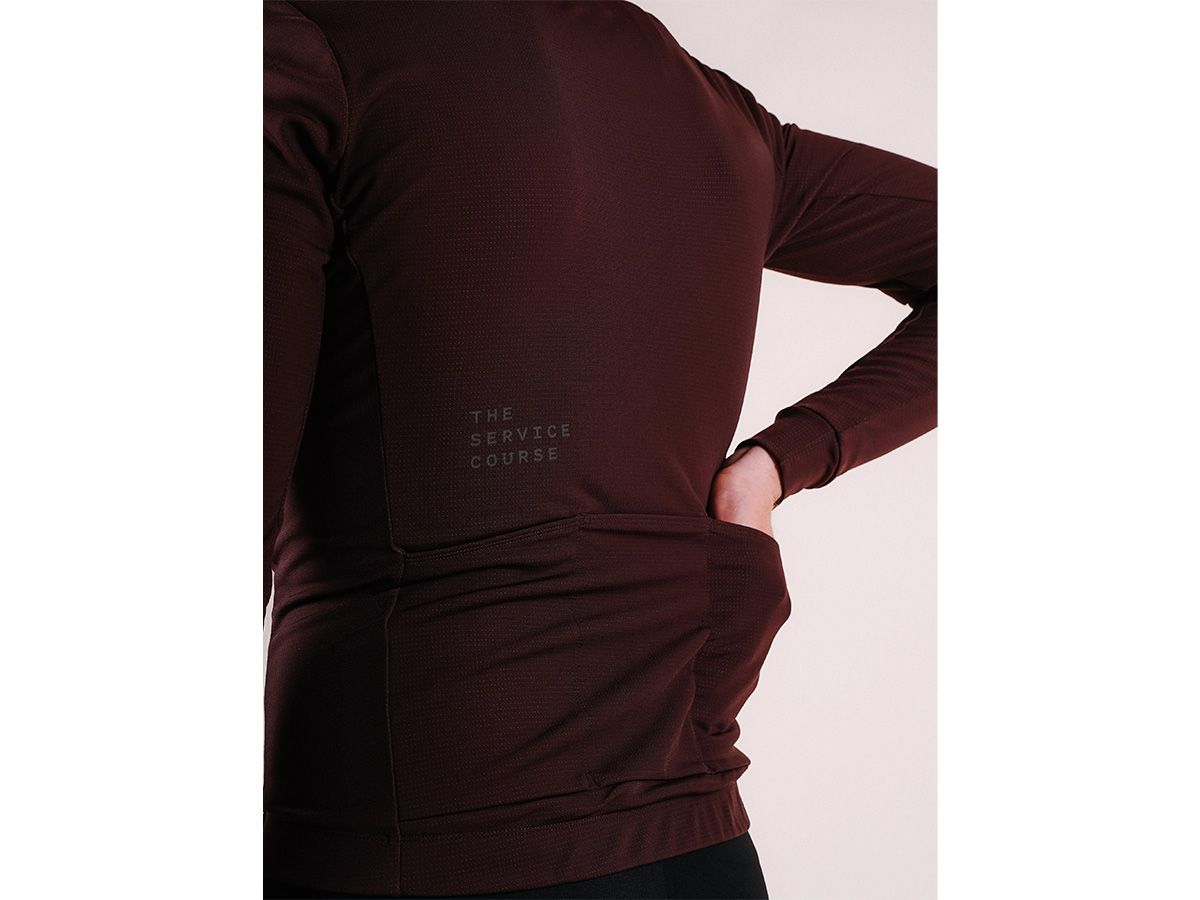 The Service Course Men Long Sleeve Winter Jersey 男款長袖車衣 巧克力色 M