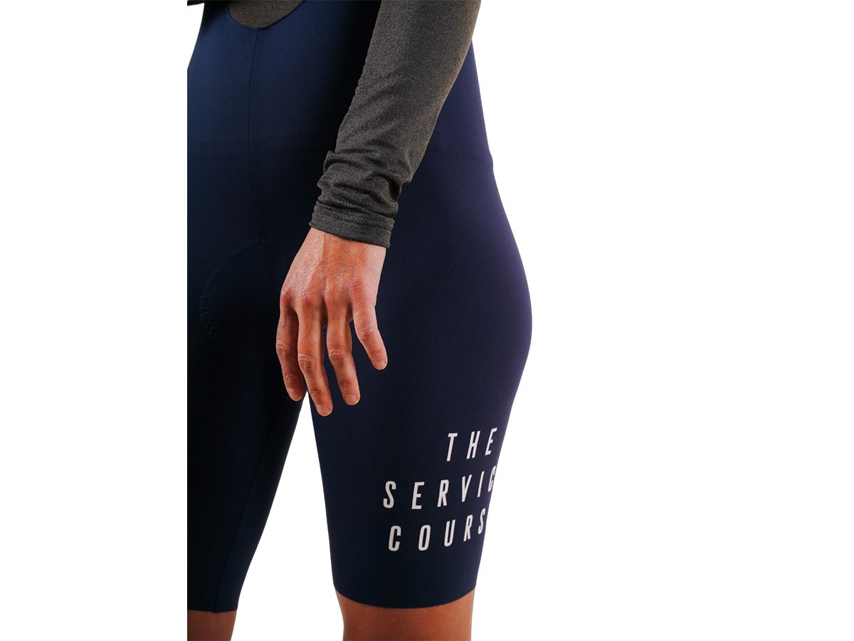 The Service Course Women Bib Shorts (2.0) 女款連身車褲 藍色 2XS