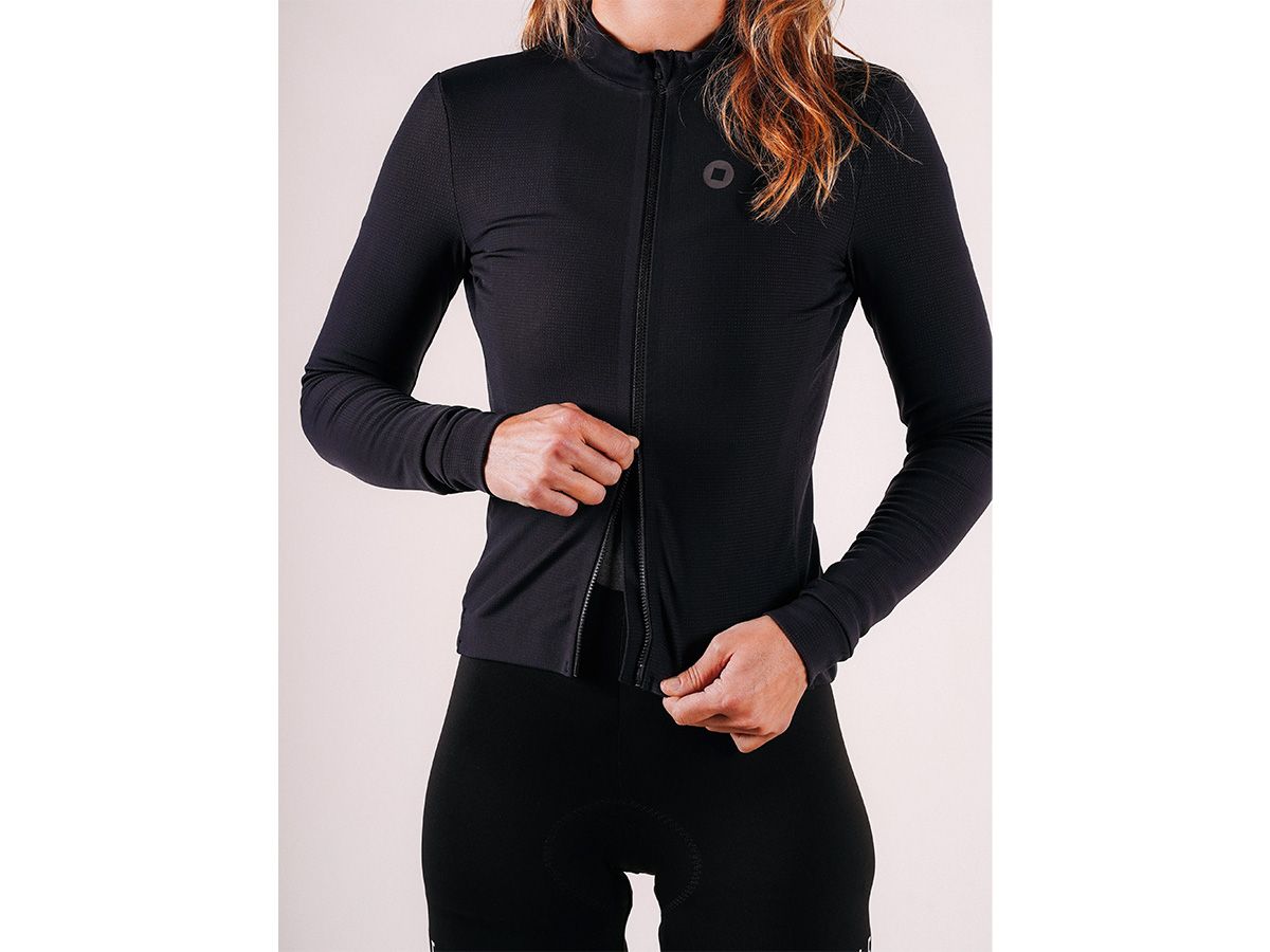 The Service Course Women Long Sleeve Winter Jersey 女款長袖車衣 黑色 XS