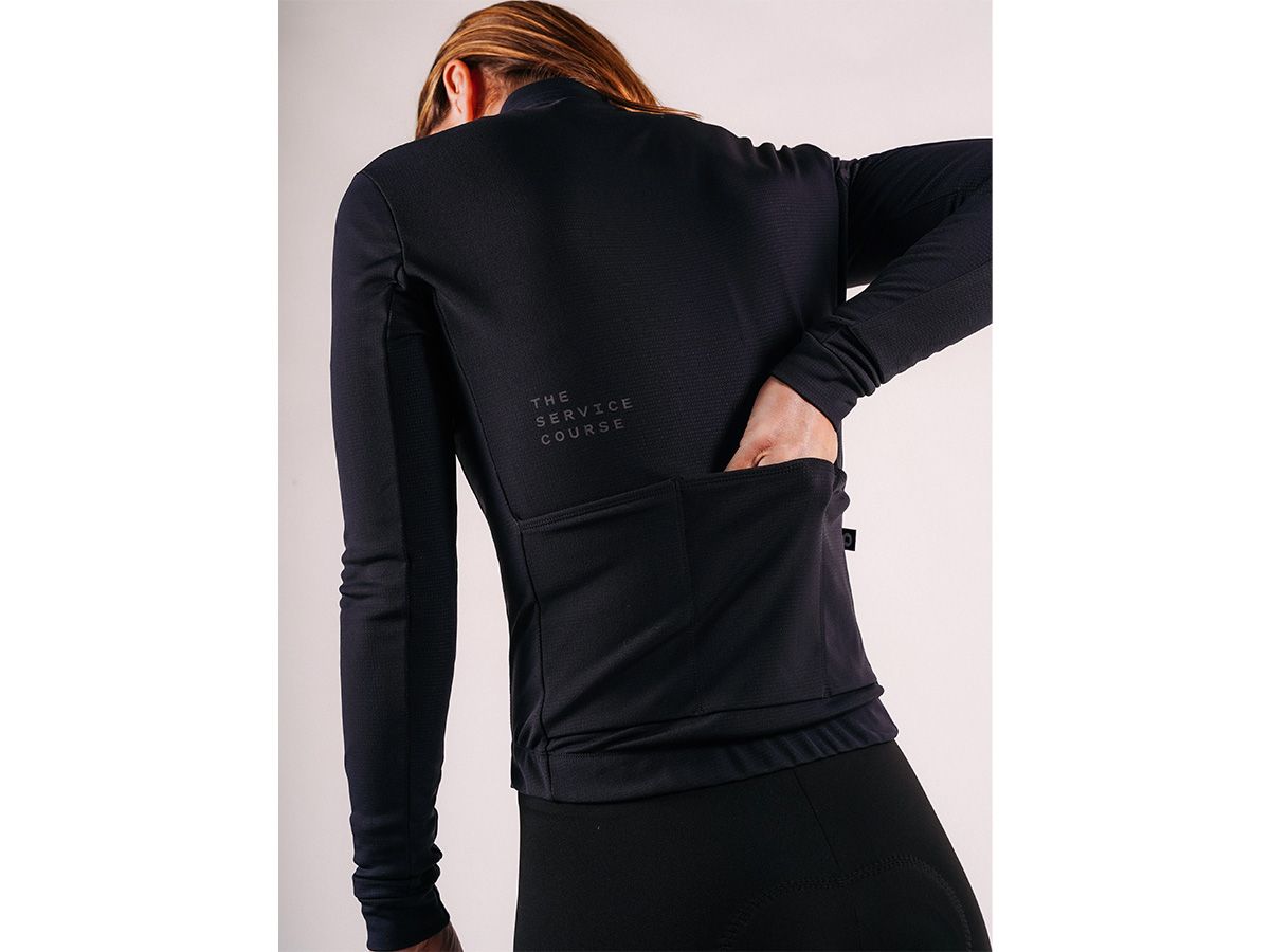 The Service Course Women Long Sleeve Winter Jersey 女款長袖車衣 黑色 S