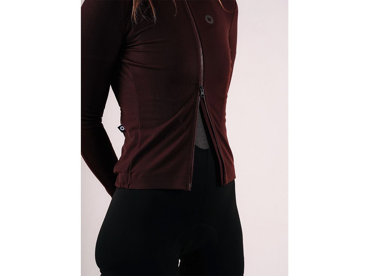 The Service Course Women Long Sleeve Winter Jersey 女款長袖車衣 巧克力色 2XS