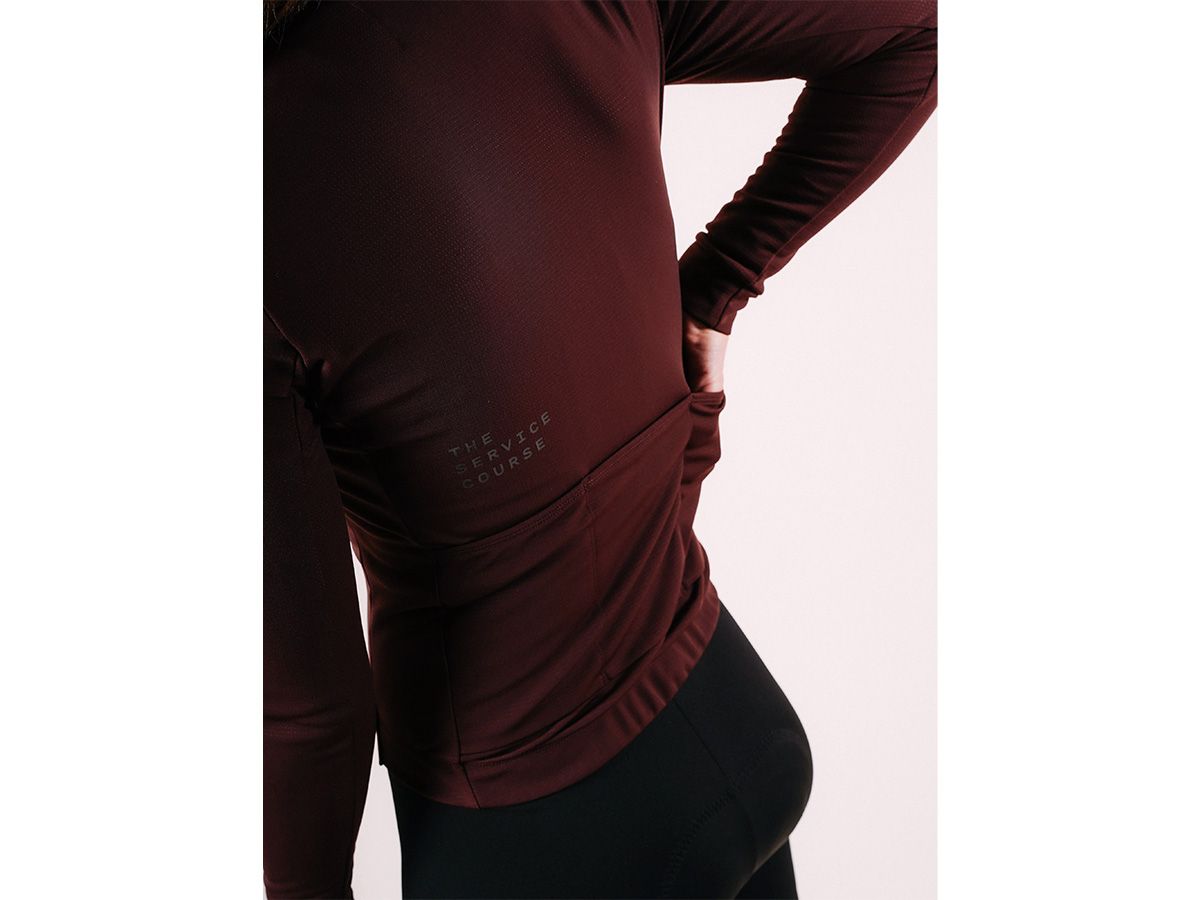 The Service Course Women Long Sleeve Winter Jersey 女款長袖車衣 巧克力色 2XS