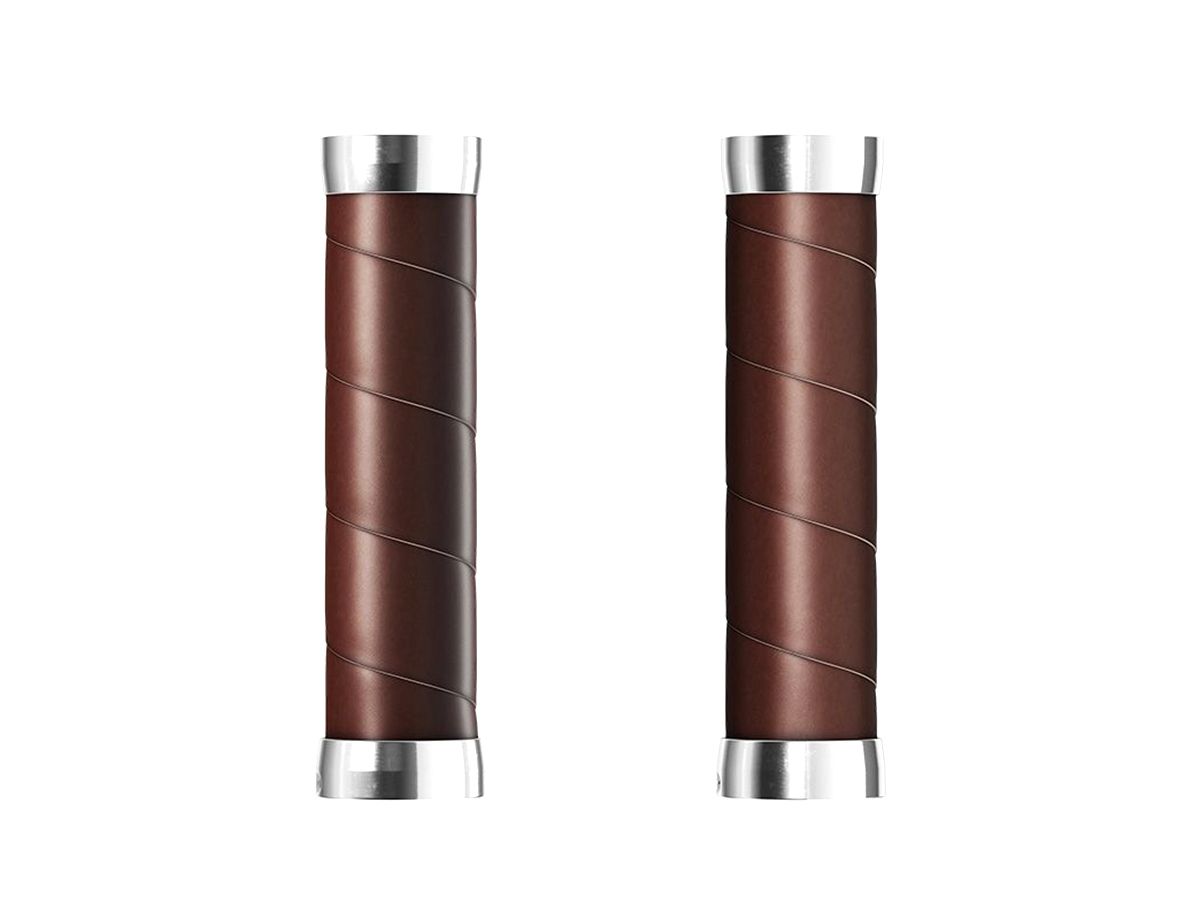 Brooks Slender Leather Grips 130/130 Brown