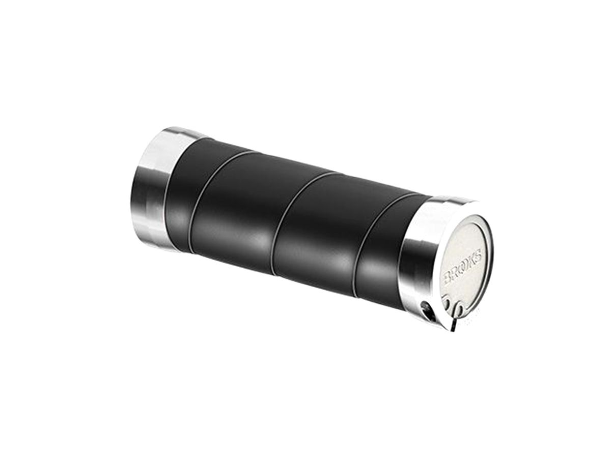 Brooks Slender Leather Grips 130/100 Black