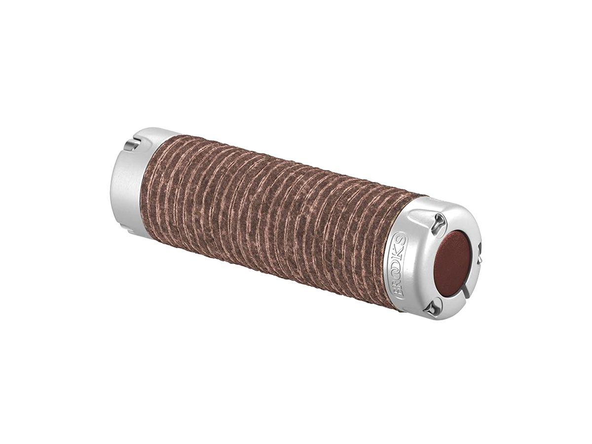 Brooks Plump Leather Grips Brown