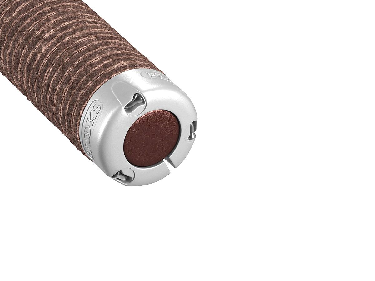 Brooks Plump Leather Grips Brown