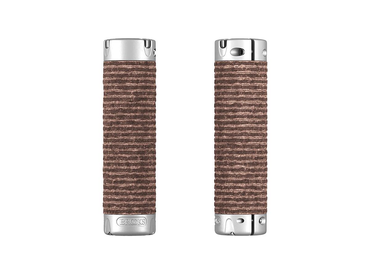 Brooks Plump Leather Grips Brown