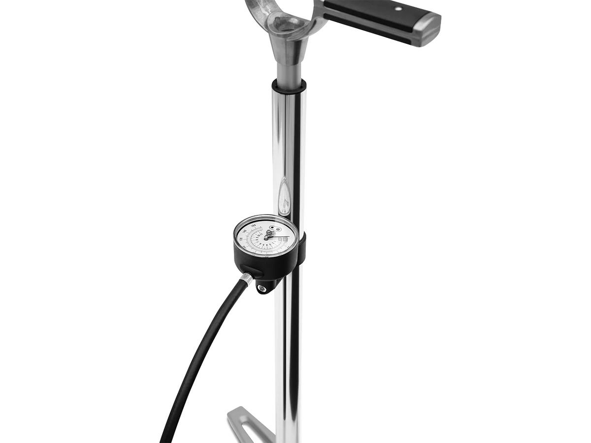 Crankbrothers Klic Floor Pump Analog SILVER