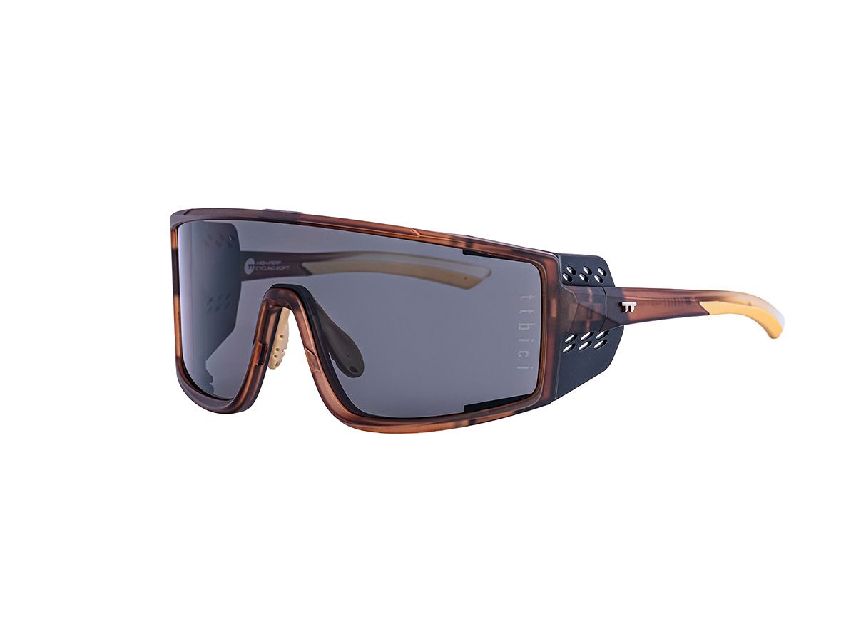 E-1 Cycling Sunglasses / Matte Brown / Grey Lens (CAT2)