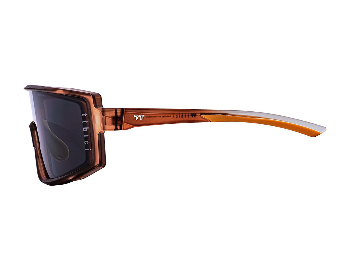 E-1 Cycling Sunglasses / Matte Brown / Grey Lens (CAT2)