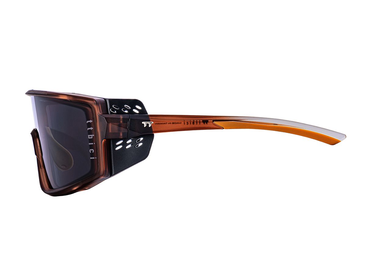 E-1 Cycling Sunglasses / Matte Brown / Grey Lens (CAT2)