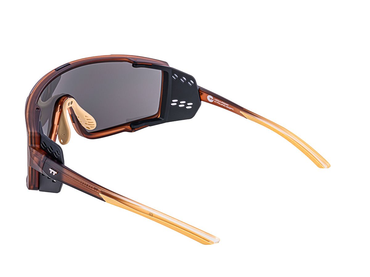 E-1 Cycling Sunglasses / Matte Brown / Grey Lens (CAT2)