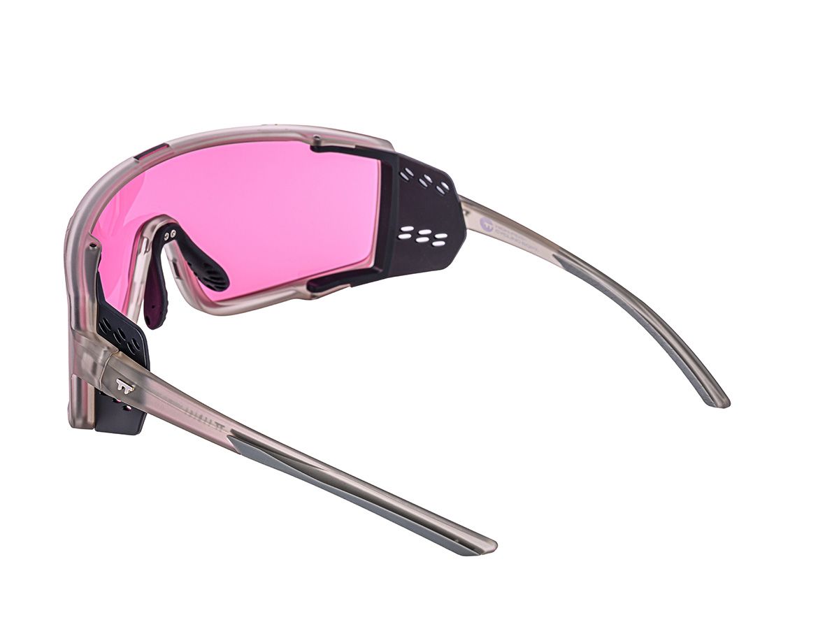 E-1 Cycling Sunglasses 騎行運動眼鏡 / 霧灰色+粉紅鏡片 (CAT1)