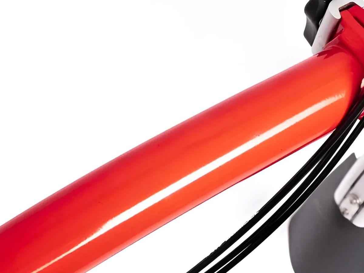 Brompton C Line Explore Rocket Red - 6 speed with Mid handlebar