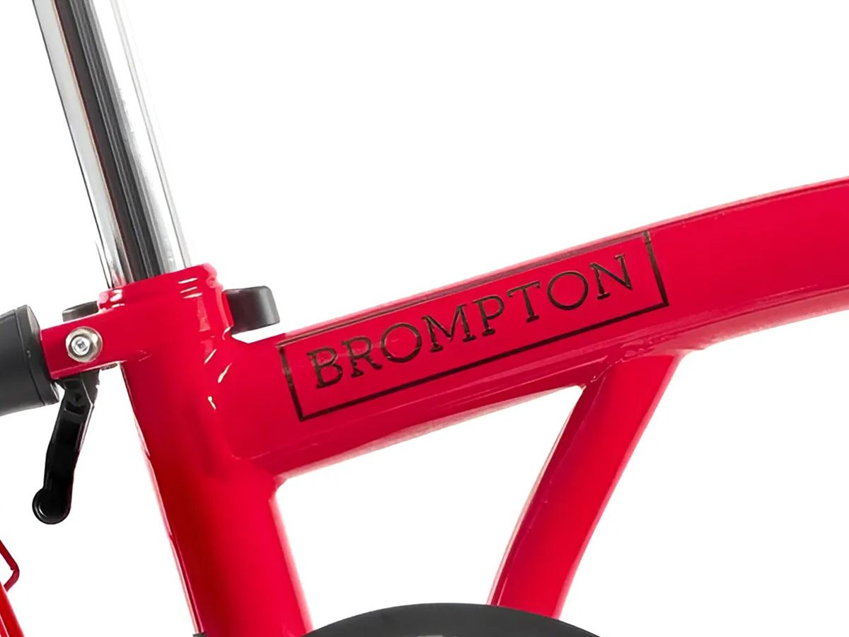 Brompton C Line Explore Rocket Red - 6 speed with Mid handlebar