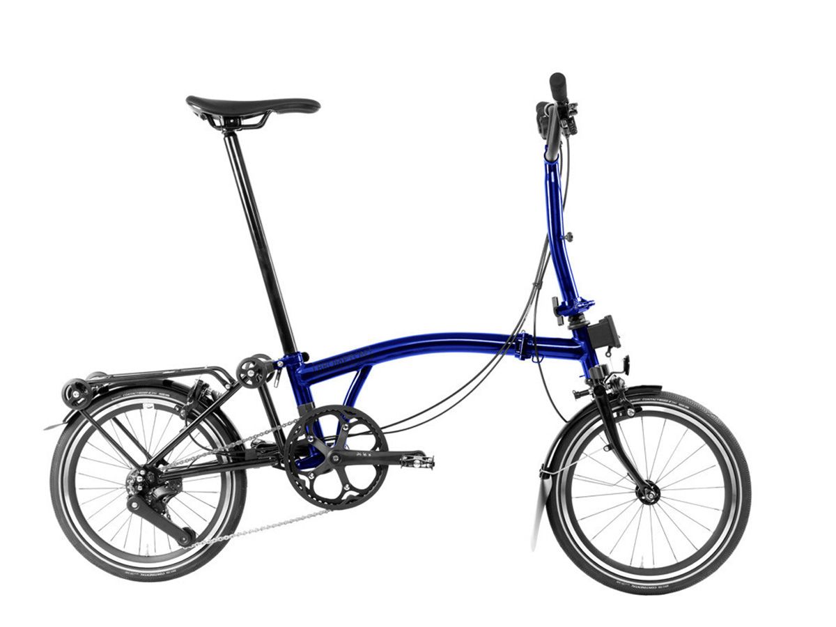 Brompton P Line - 2024 藍輕漆 - M把 4速 附後貨架