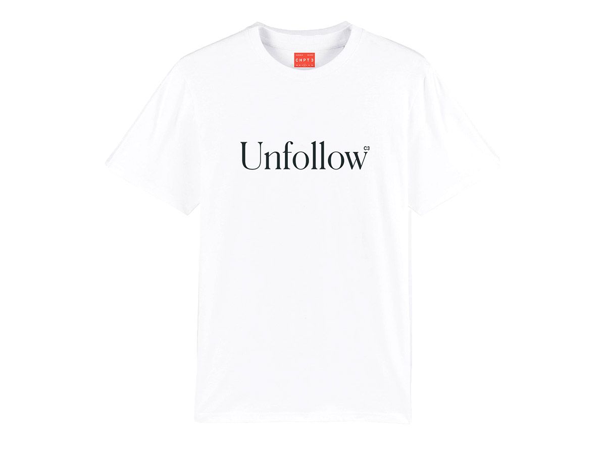CHPT3 Unfollow Unisex T-shirt White - XS