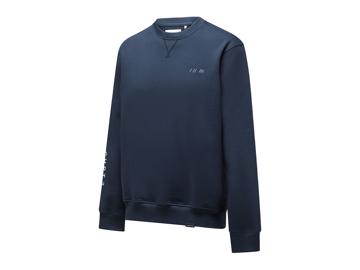CHPT3 Elysee Crew 男性圓領衛衣 深藍色 M