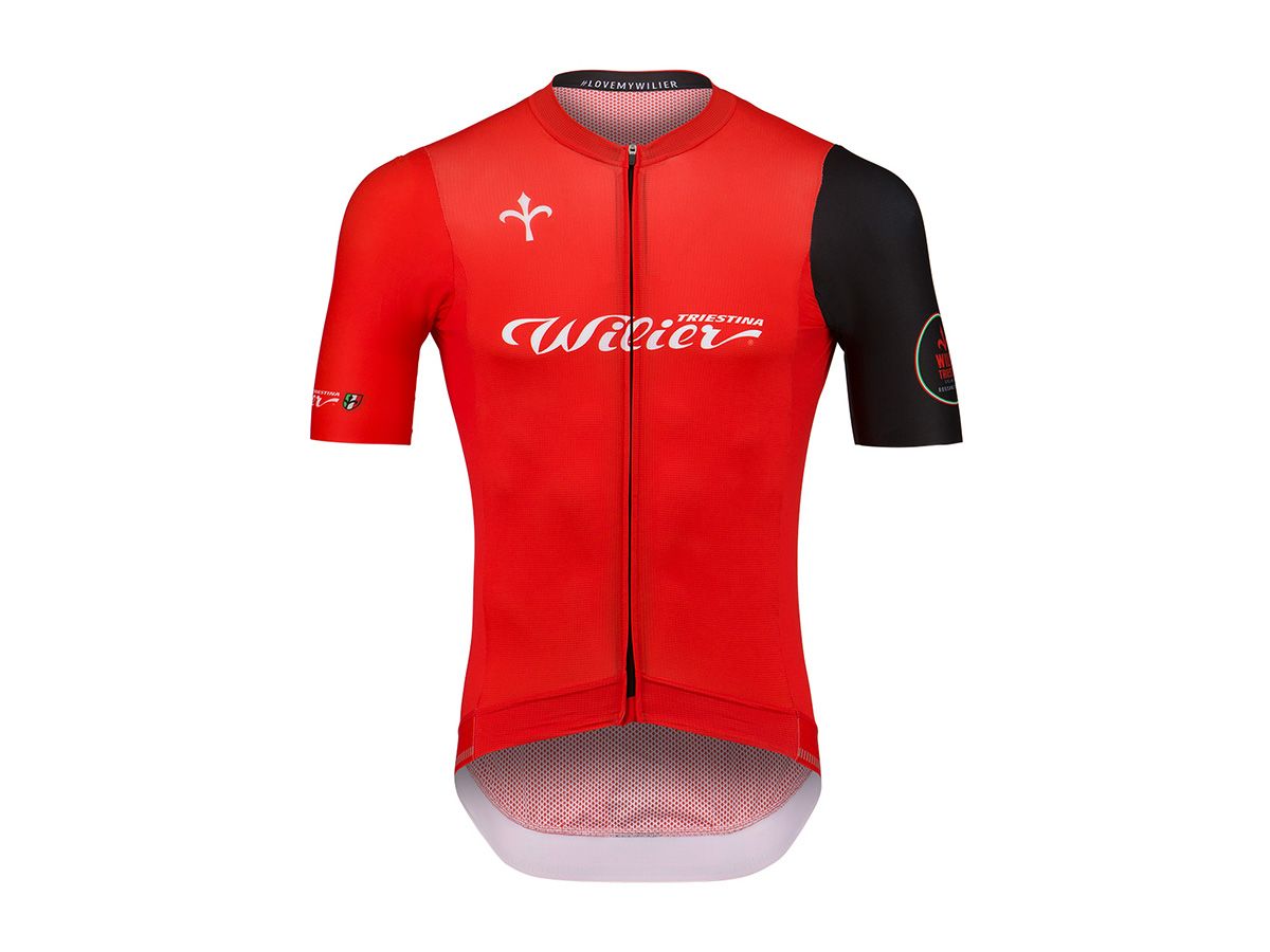Wilier Triestina 男款車衣 橘/黑色 S