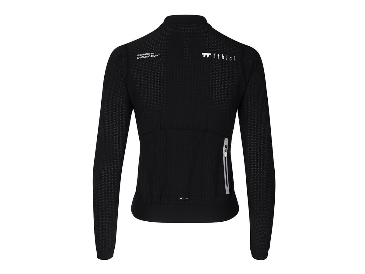 a Line Women's Lightweight LS Jersey 女款輕量長袖車衣 / 黑色 Ｍ