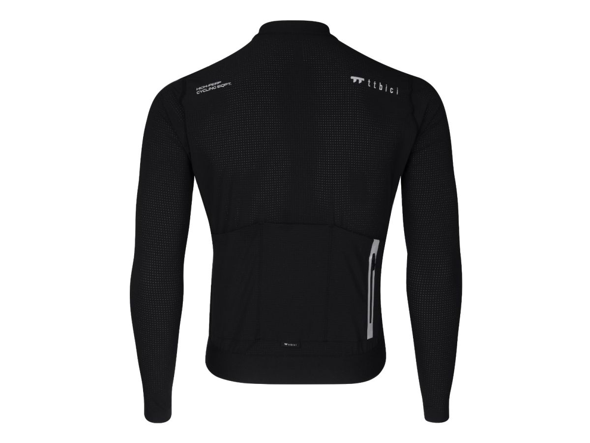 A Line Men's Lightweight LS Jersey / Black XS