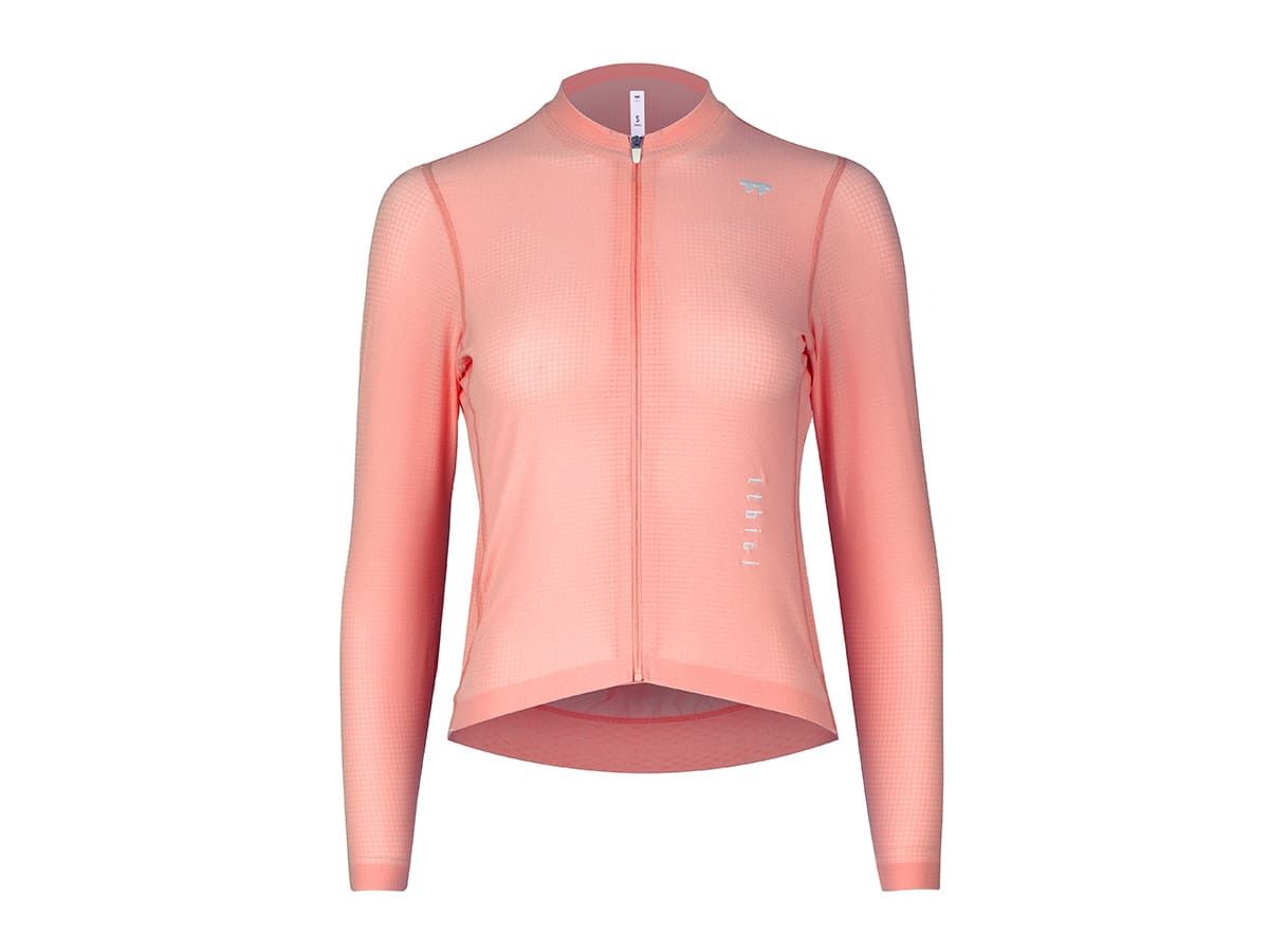 a Line Women's Lightweight LS Jersey 女款輕量長袖車衣 / 蜜桃粉 M