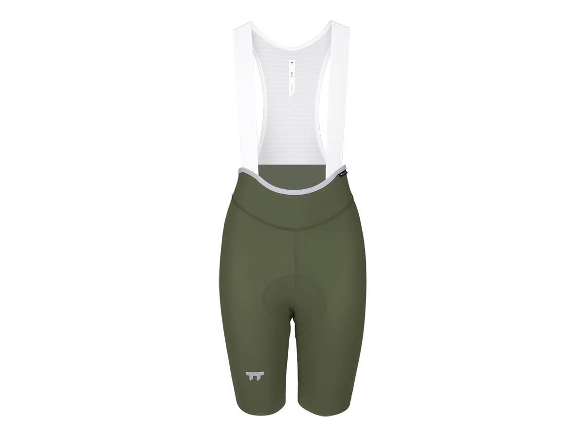 a Line Women's Lightweight Bib Shorts 女款輕量車褲 / 青銅綠 M