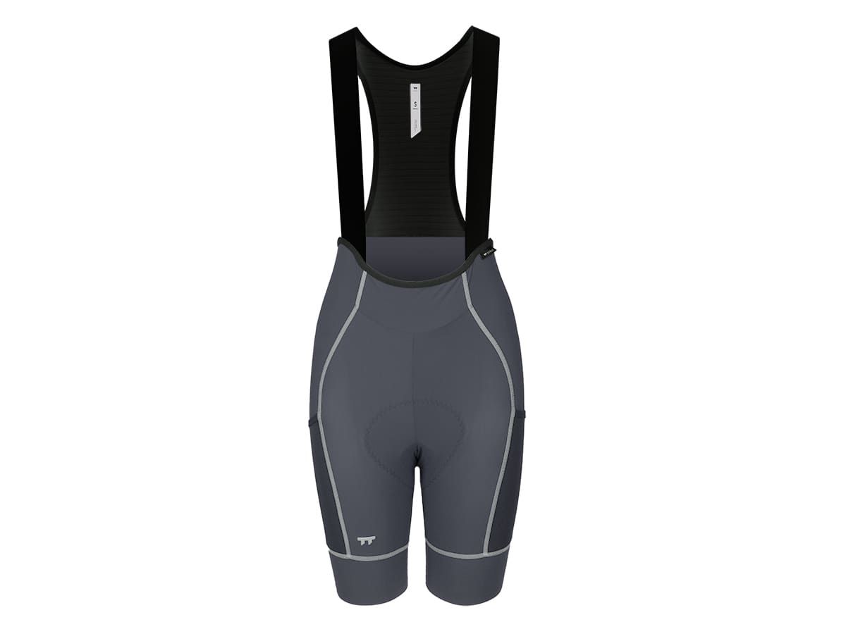 a Line Women's Cargo Bib Shorts 女款輕量口袋車褲 / 炭灰 M