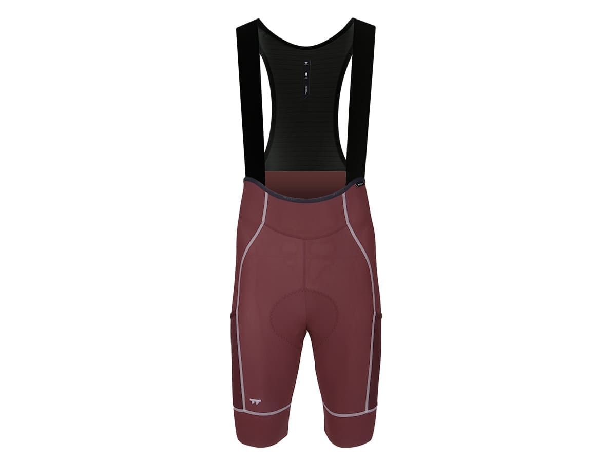 a Line Men's Cargo Bib Shorts / Chocolate