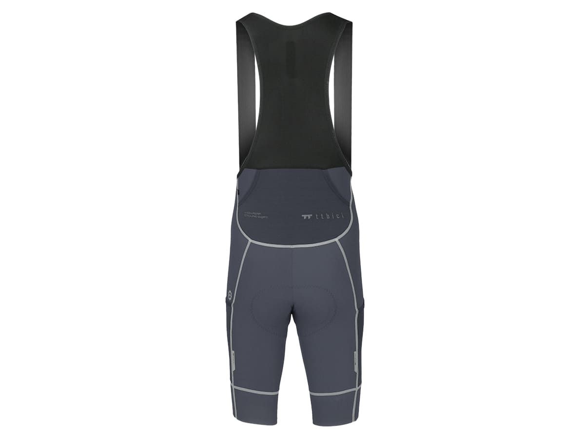 a Line Men's Cargo Bib Shorts / Charcoal XS