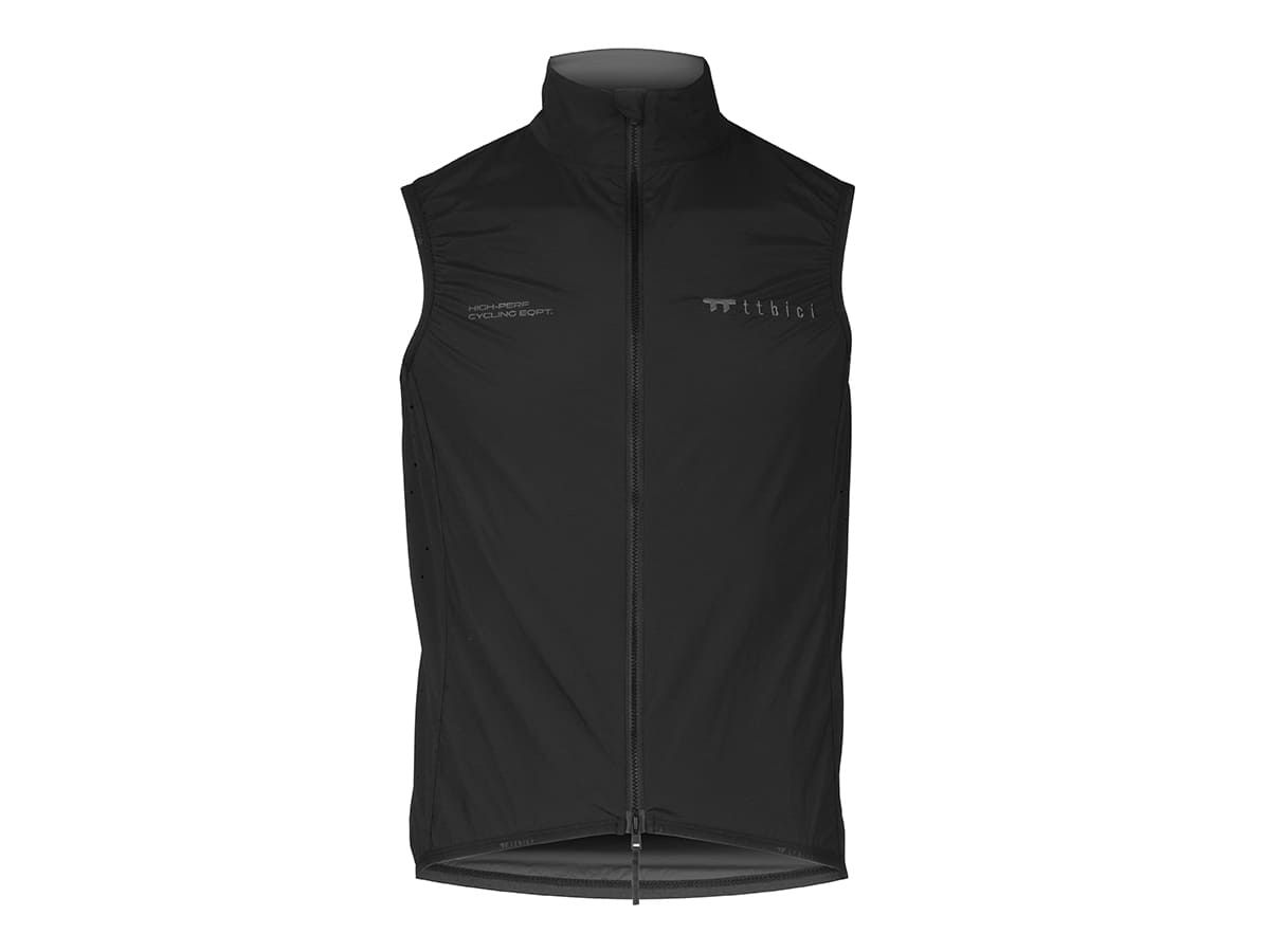 a Line Lightweight Gilet 輕量防風背心 / 黑色 L