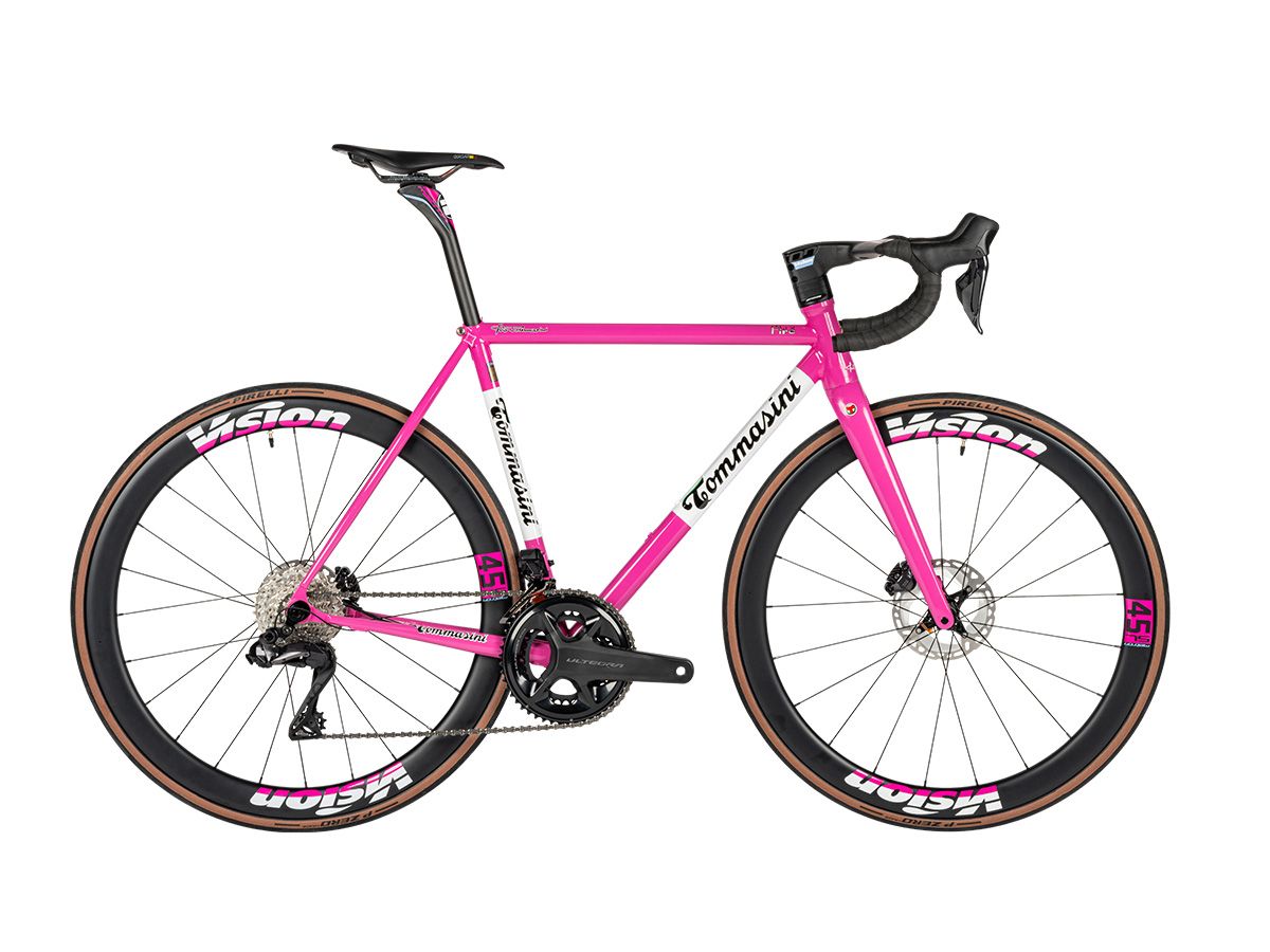 Tommasini Fire ICS 全內線鋼管公路車 - Hot Pink/競速粉 - SHIMANO ULTEGRA Di2 2x12 / 52cm