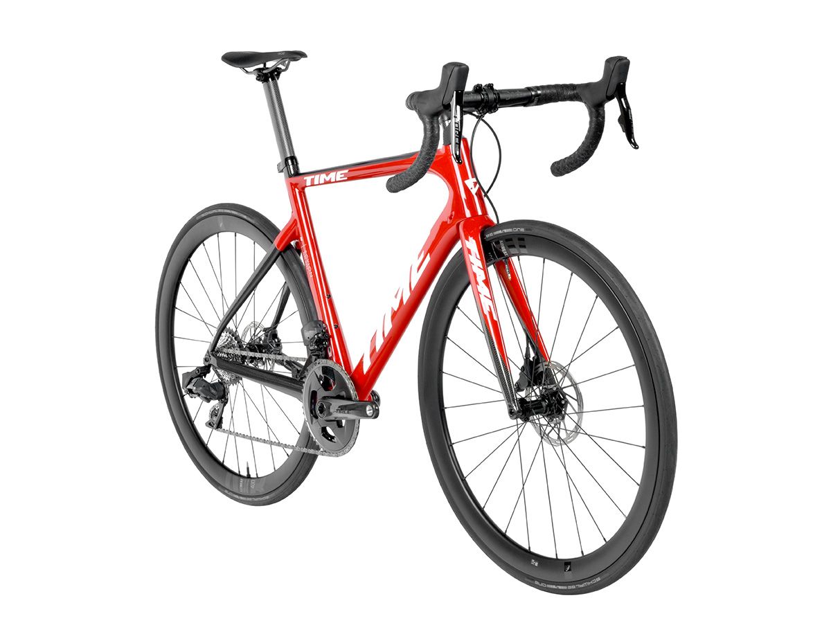 TIME Scylon - Gloss Red - Sram Force etap AXS 2x12 M