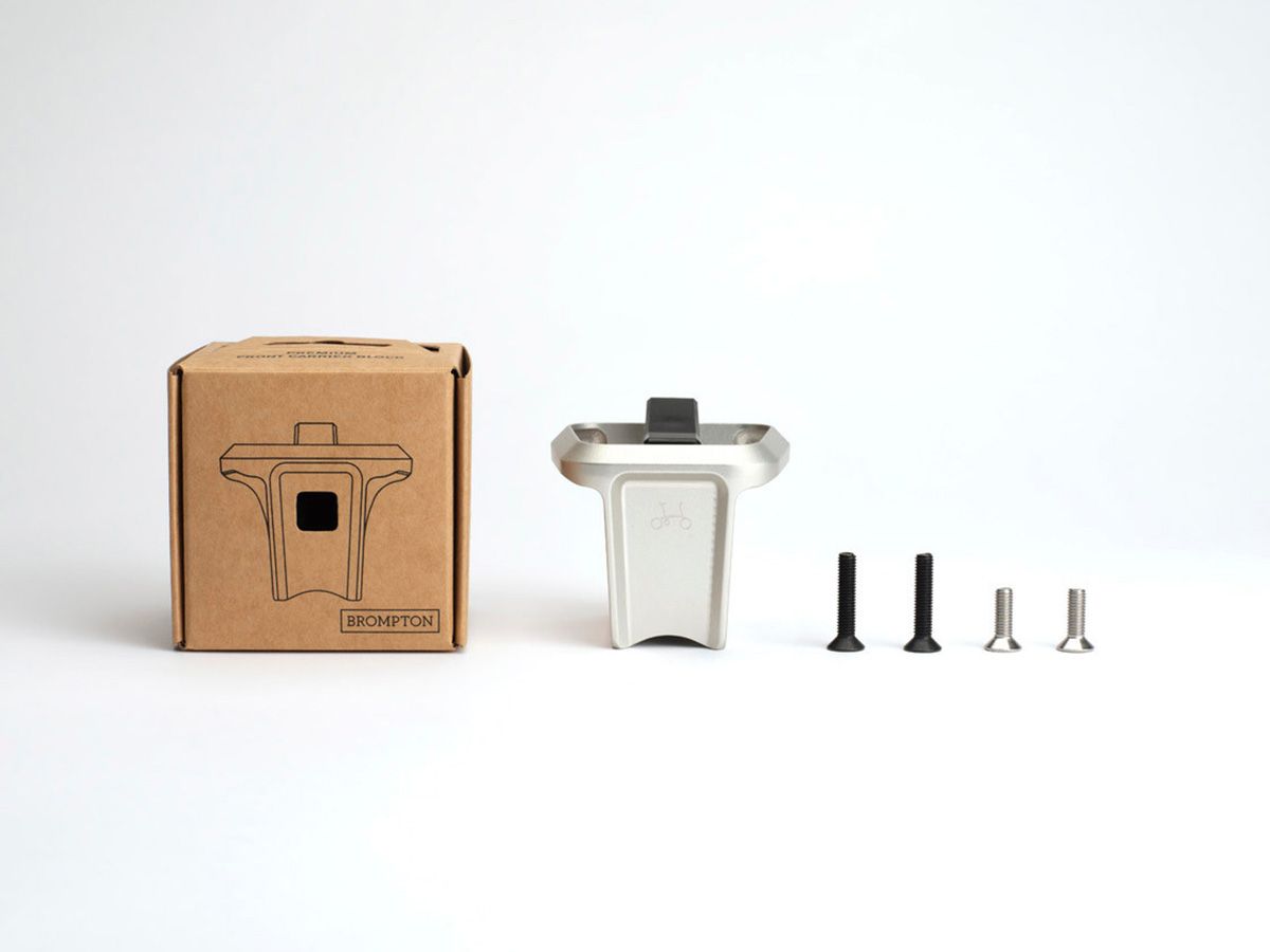 Brompton Forged Front Carrier Block Silver