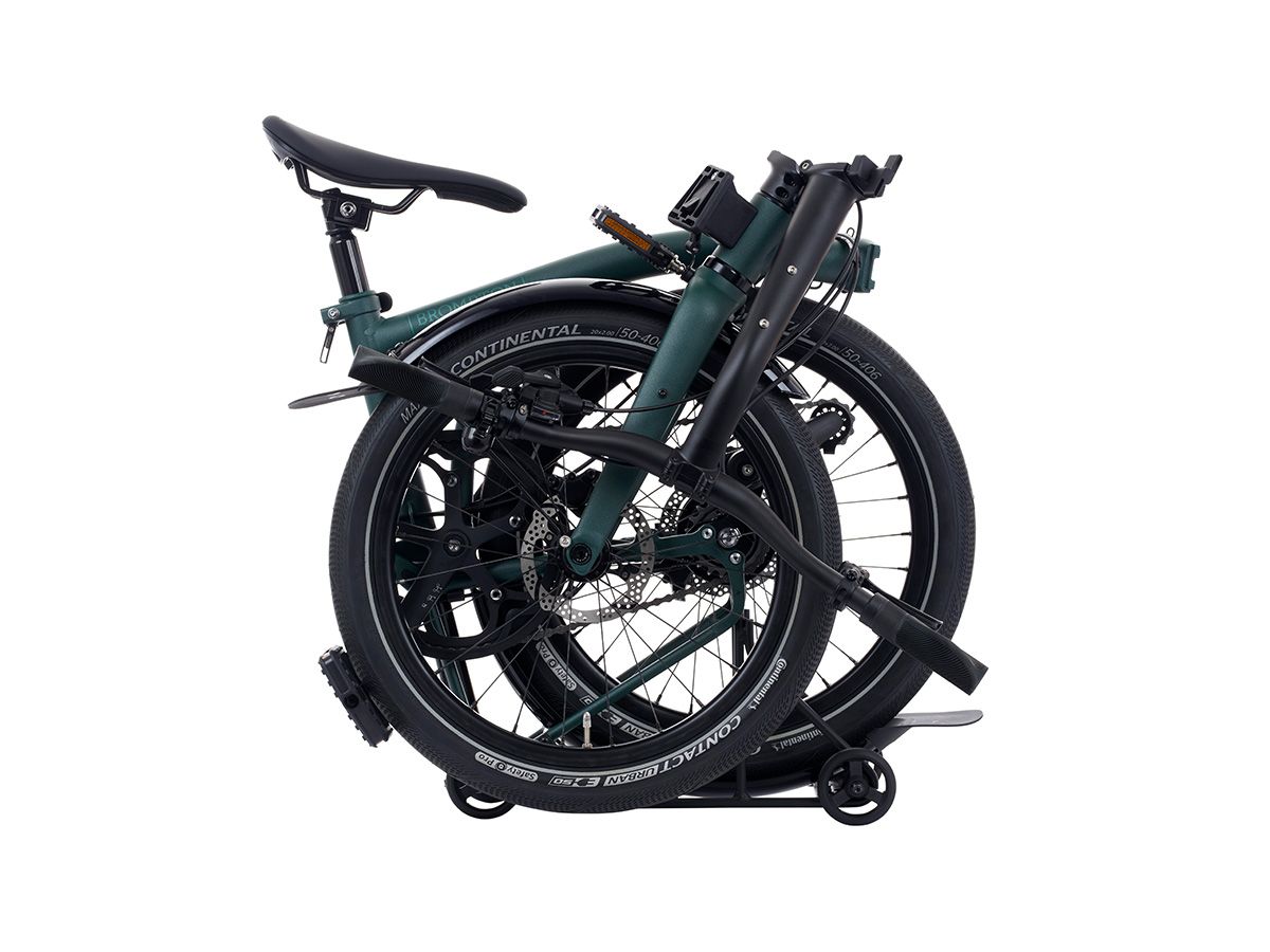 Brompton G Line Forest Green - 8 speed with Rack/Front and Rear Light/Mudguards S