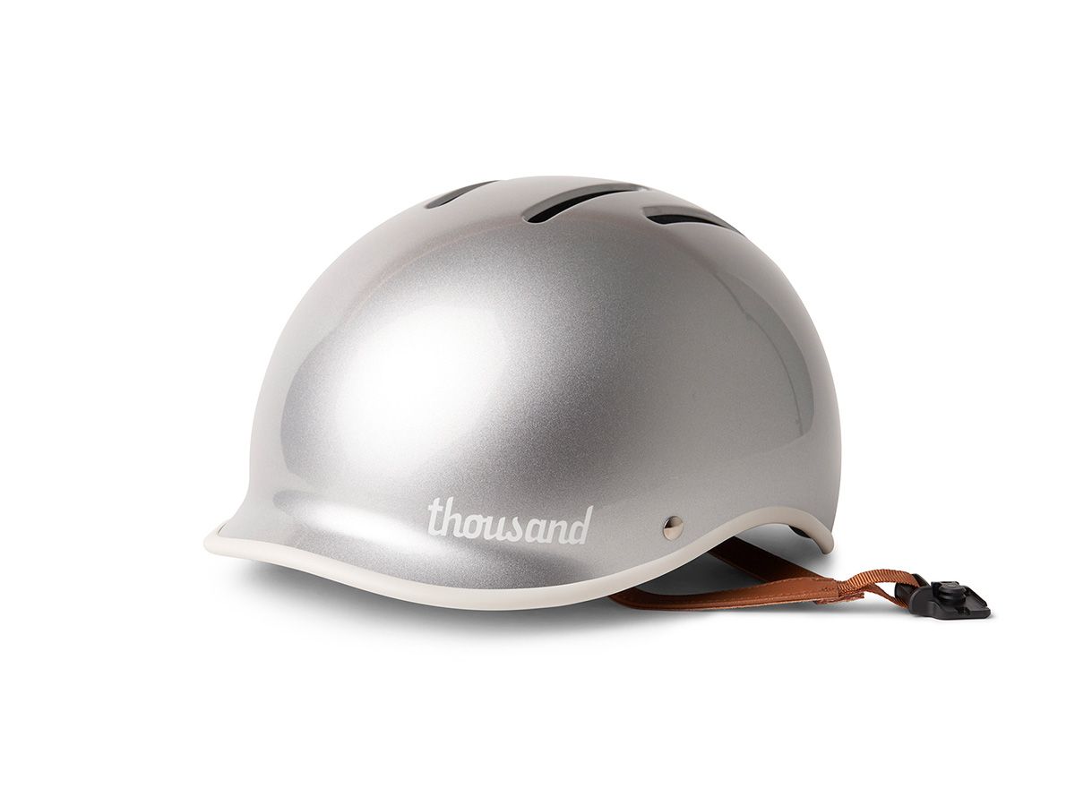 Thousand HERITAGE 2.0 單車和滑板安全帽 閃亮銀 S