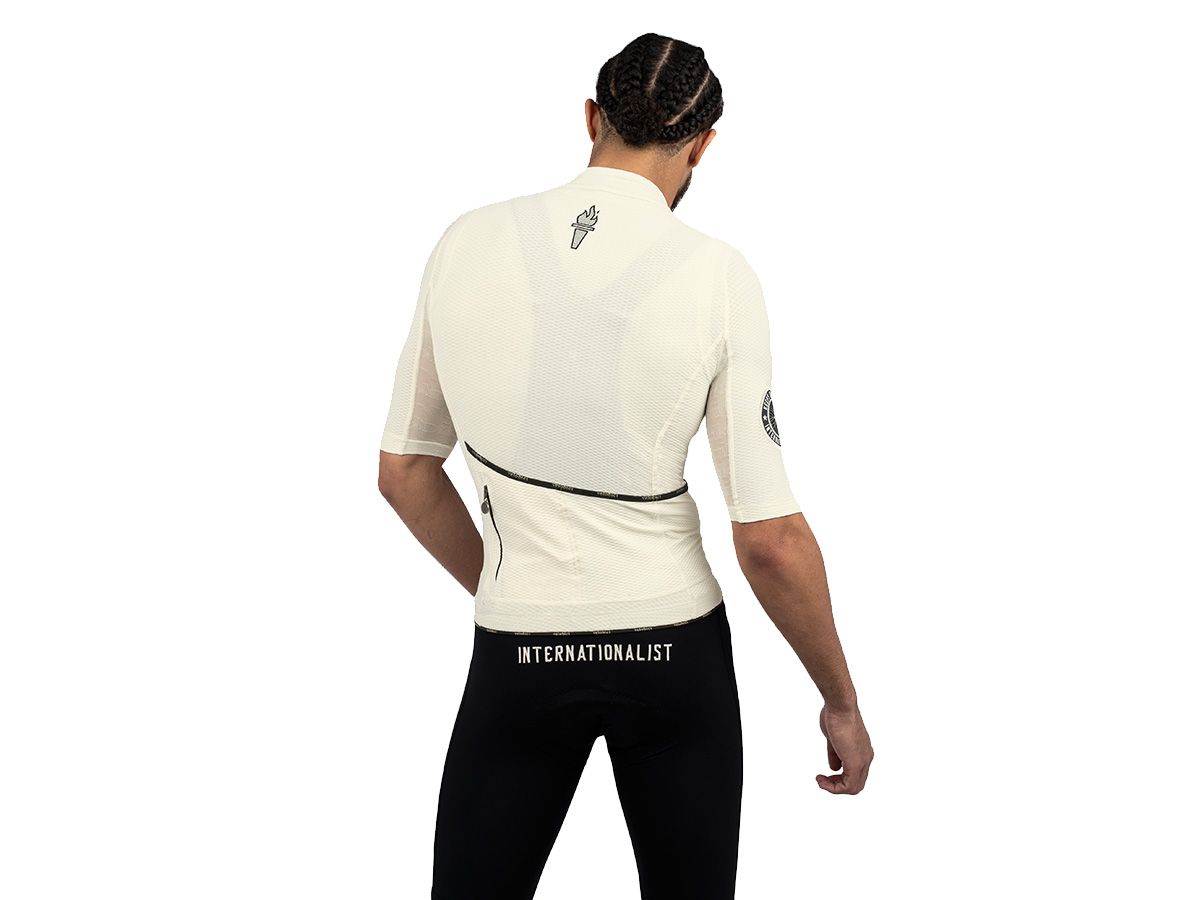 Internationalist  男款春夏車衣 奶油白 M