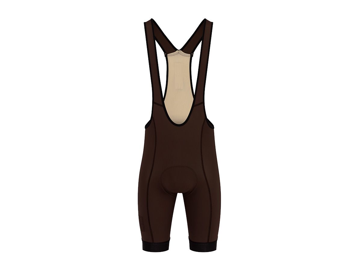 VB Jasper Bib Shorts 夏季吊帶車褲 深木棕 XL