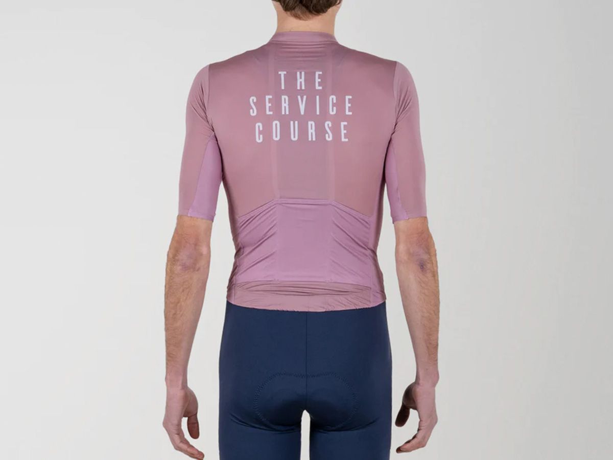 TSC 夏季短袖輕量男性車衣 / 粉紫