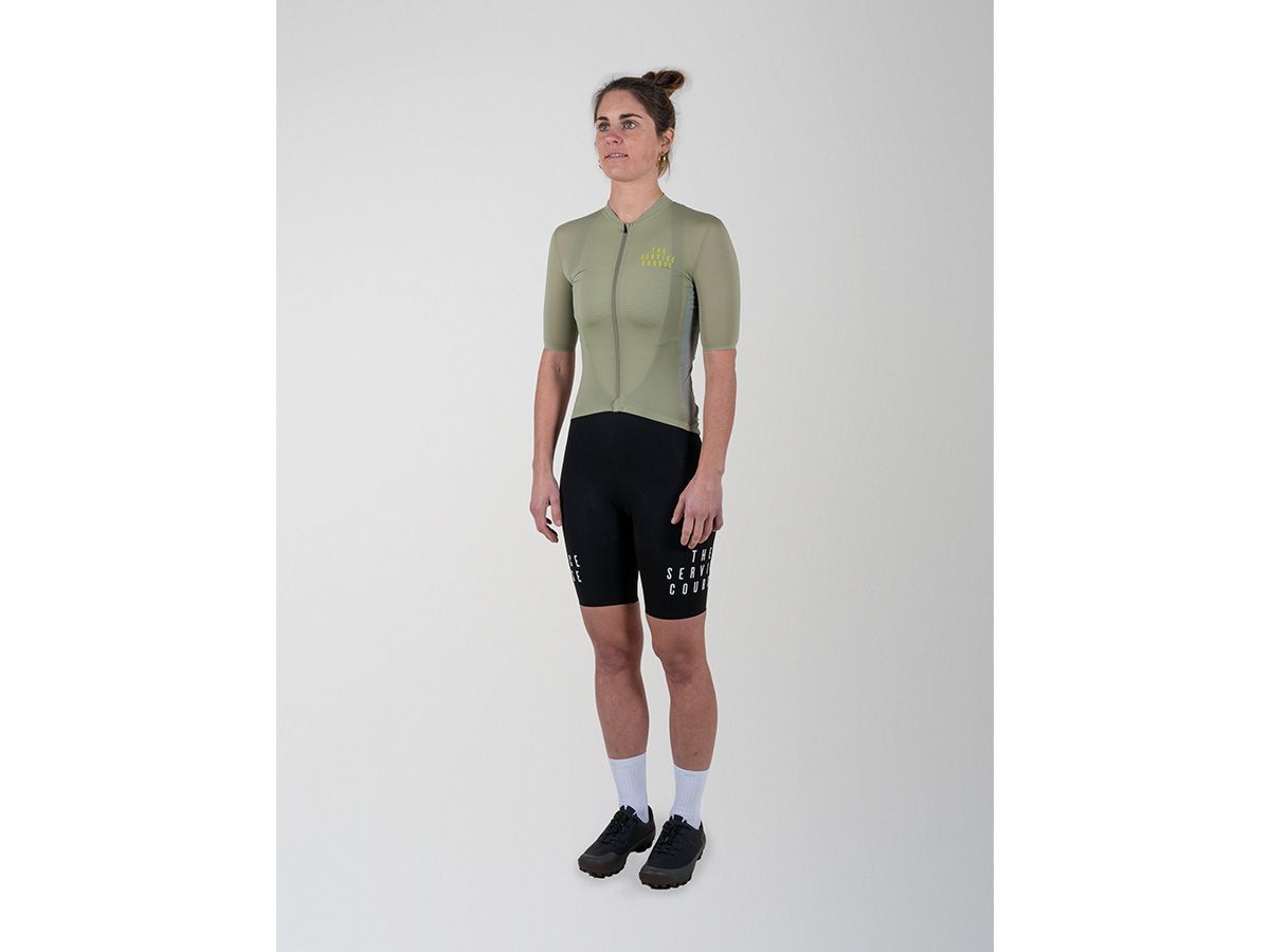  TSC 夏季短袖輕量女性車衣 / 橄欖綠