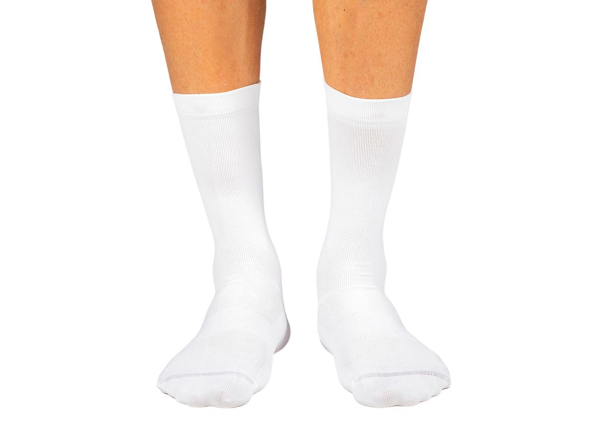 The Service Course Logo Socks - White/Red