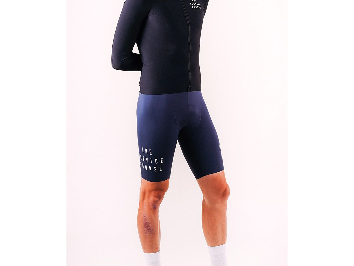 The Service Course Men Bib Shorts (2.0) 男款連身車褲 藍色 S